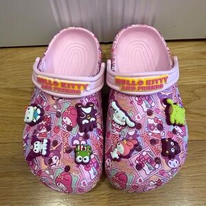 Hello Kitty and Friends Pink Croc Shoes Girls